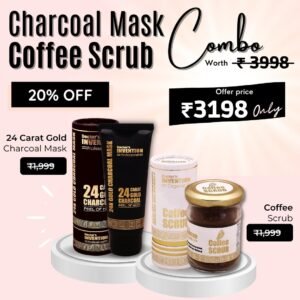 Charcoal Mask & Coffee Scrub Combo
